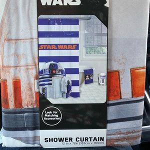 NWT Disney Star Wars R2-D2 Shower Curtain 72x72